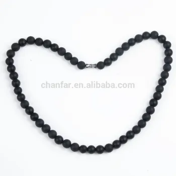 Hot sell natural bianshi stone black jade bianshi choker necklace for women and man jewelry