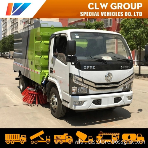 5cbm Stainless Steel Street Cleaning Sweeper Truck Garbage Collection Road Cleaner machine accessories