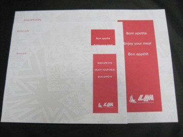 Anti-slip Tray Liner, Paper Tray mat, Airline Tray mat
