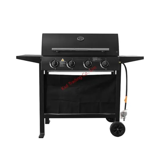 Portable Vertical Smoker Gas Stove Courtyard 3 Burner Barbecue Grill Machine Outdoor Kitchen Gas Grill