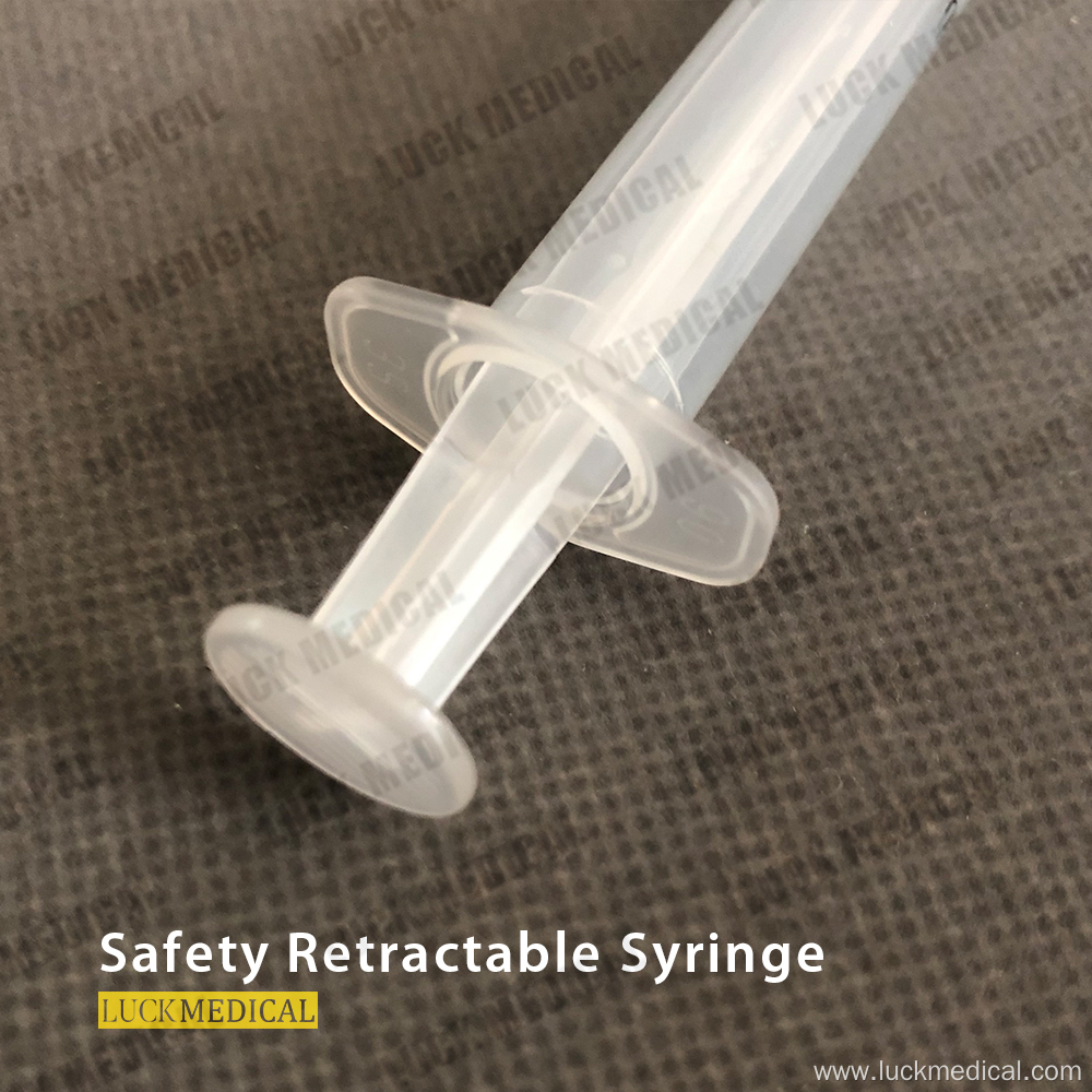 Single Use Safety Syringe with Retractable Needle