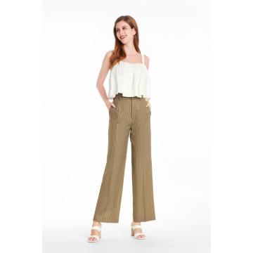 Damen gedruckte Hose mit geradem Bein