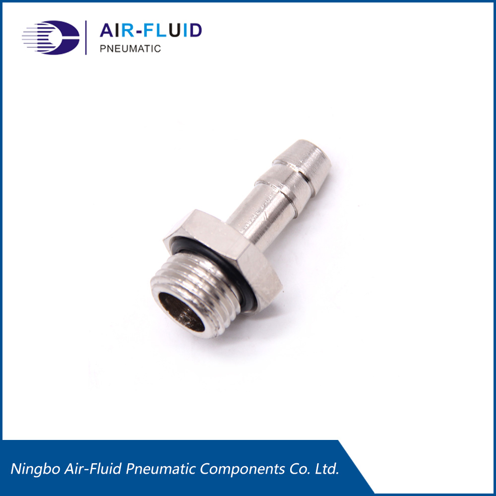 JUWO 3/8" Barb Fitting - Brass Hose Connector For Fuel, Air, Oil Lines (3-Pack With 6 Clamps)