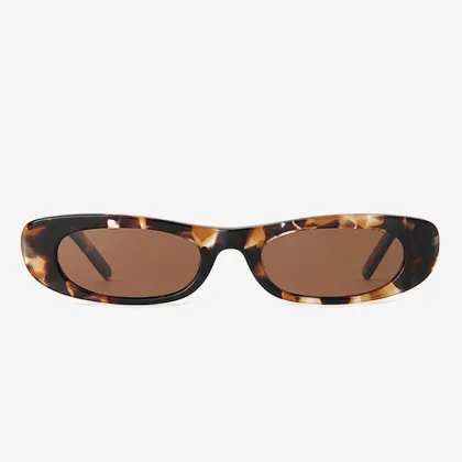 Low MOQ Y2K Transparent Frame Acetate Sunglasses
