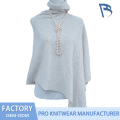 Asymetrický úplet s rolákem Heather Grey Slouchy