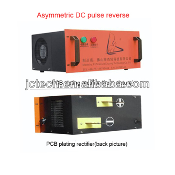Asymmetric DC pulse reverse rectifier for PCB plating