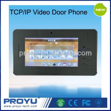 TCP/IP Video Door Phone System Touch Screen Network Multi Function SMT-1013A7