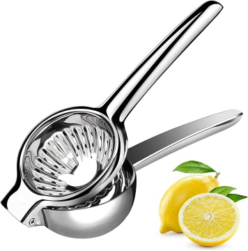Professional Grade Lemon Squeezer: Heavy Duty Stainless Steel Citrus Press Juicer for Maximum Juice Extraction