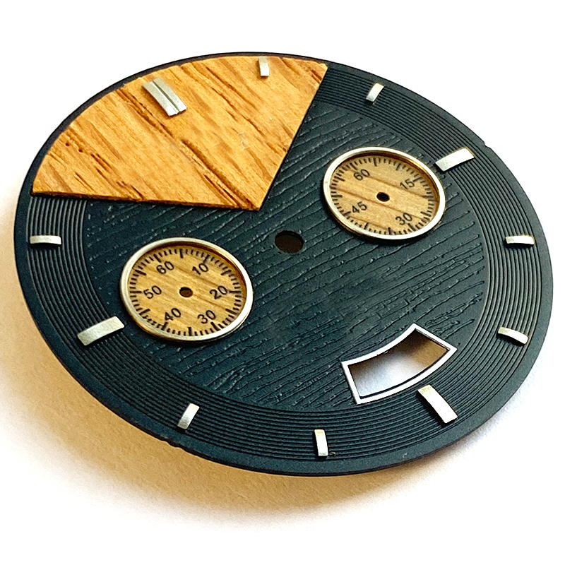 Special Wooden Dial For Chronograph Watch