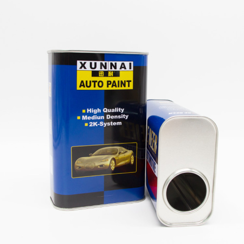 قوطی قلع خالی مستطیلی 1 لیتری با درپوش پلاستیکی