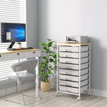 WIREKING Multi-Purpose Metal Frame Storage Cart