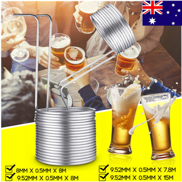 6 Sizes Stainless Steel Immersion Wort Chiller Tube For Home Brewing Super Efficient Wort Chiller Home Wine Making Machine Part