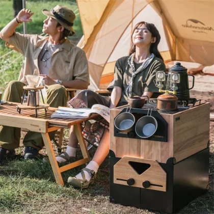 Naturehike Solid Wood Storage Box for Outdoor Camping Equipment