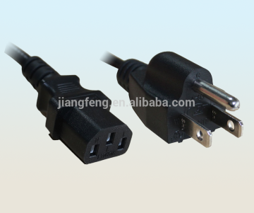 UL approve computer power cord/US 3pin Cable