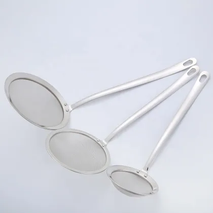 oil filter spoon soy milk foam net colander