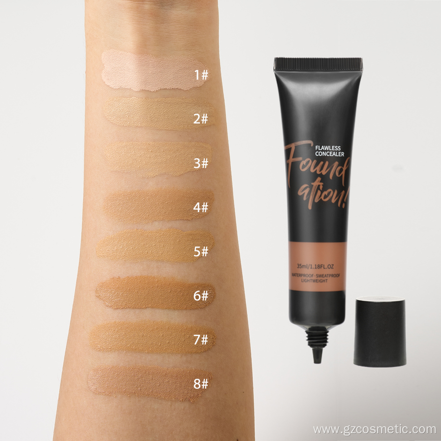 8 Color Matte Foundation Hose Stick Custom Concealer Private Label Makeup Natural Concealer Waterproof Liquid Foundation
