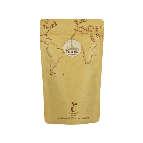 Compostable Custom Printed Stand-Up Tea Bag With Zipper