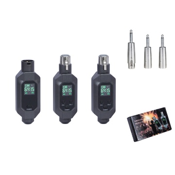 UL42 การออกแบบใหม่พลาสติก 2CH UHF XLR Converter - แบบต่อสายเข้าสู่ไมโครโฟนแบบไร้สายอะแดปเตอร์