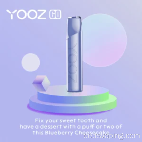 Yooz verfügbarer Vape Stift 1,8 ml 550 Puffs