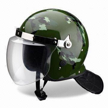 Anti-upplopp hjälm för polisen, reptålig, 2, 3 och 4.2 mm Visor tjocklek