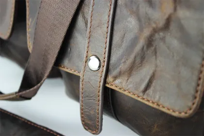 Causal Style Hobo Leather Men Handbag