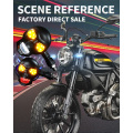 Skull Design Motorcycle Led Turn Signal Lights