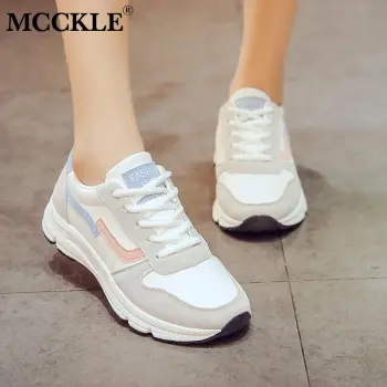 MCCKLE Women's Chunky Sneakers Casual Ladies Dad Shoes Walking Sneakers for Women Lace up Mesh Woman Fashion Female Shoes New