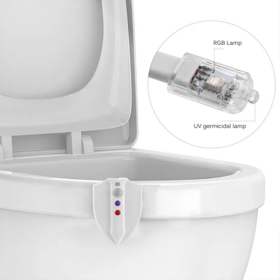 8 Color Changing Motion Sensor LED Toilet Nightlight