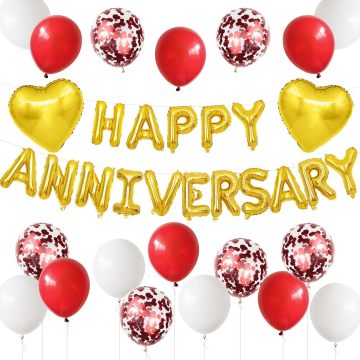 Golden Anniversary Balloon Set