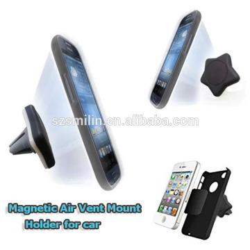 2015 New Star style Universal Magnetic Car Air Vent Mount holder for Mobile phone GPS PDA Tablet pc Magnet Car air Vent Bracket