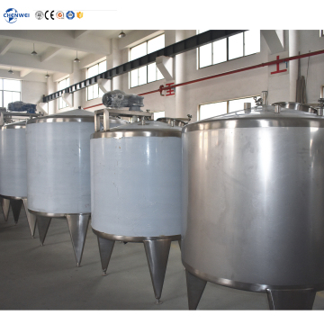 Stainless Steel Dairy Milk Mixing and Fermentation Tanks 500L-5000L