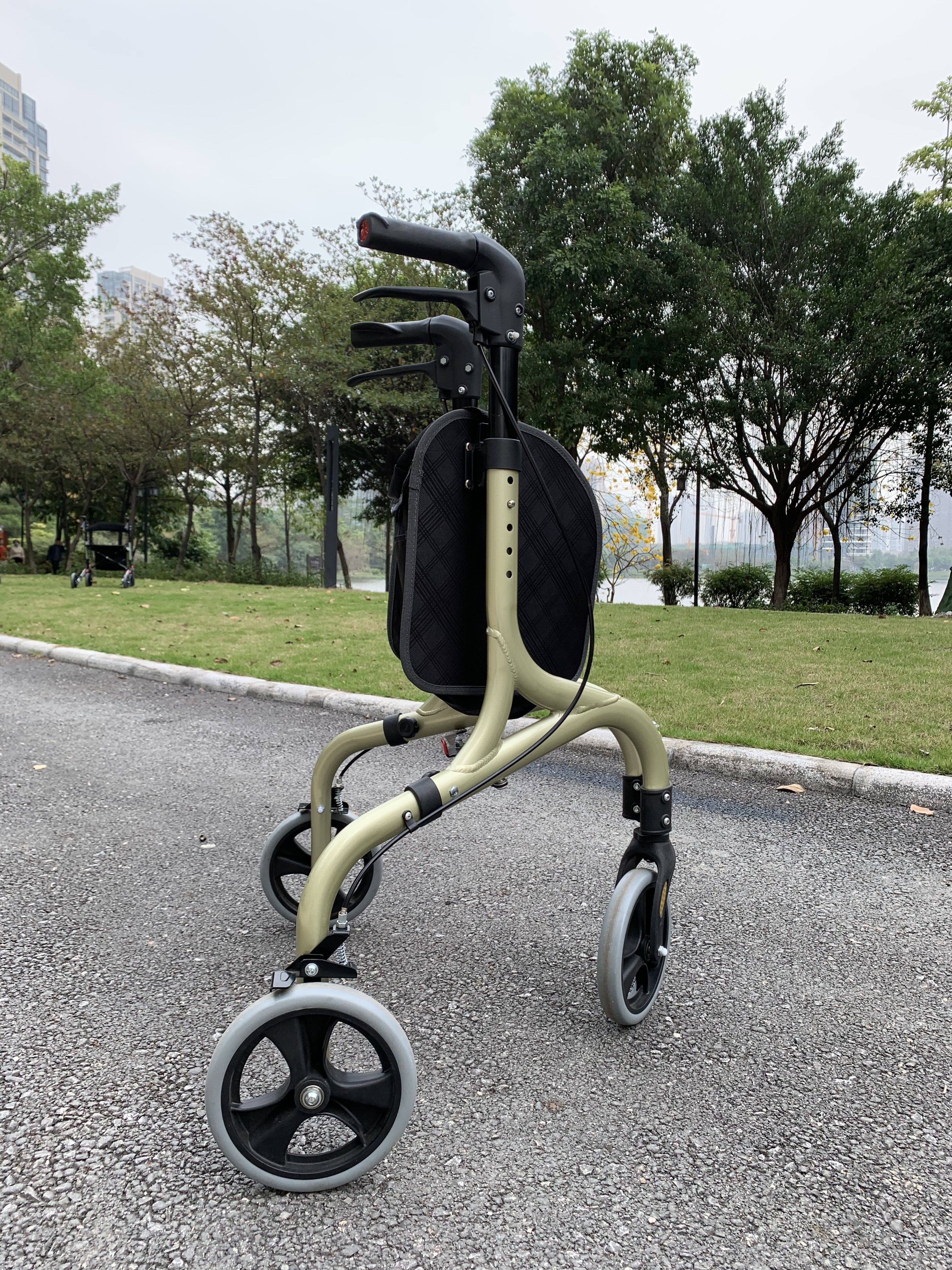 Populaire en hete verkoop 3 wielen lichtgewicht Rollator volwassen Walker TRB01