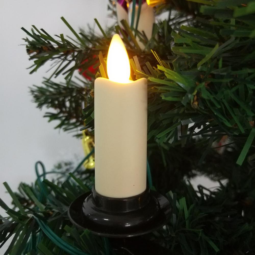 Velas de ventana sin llama llevadas eléctricas del árbol de navidad