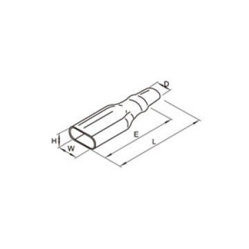 Vaina del conector de terminal suave vertical