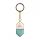 Natural crystal pendant fashion women's pentagonal shield Necklace key chain Earring Jewelry