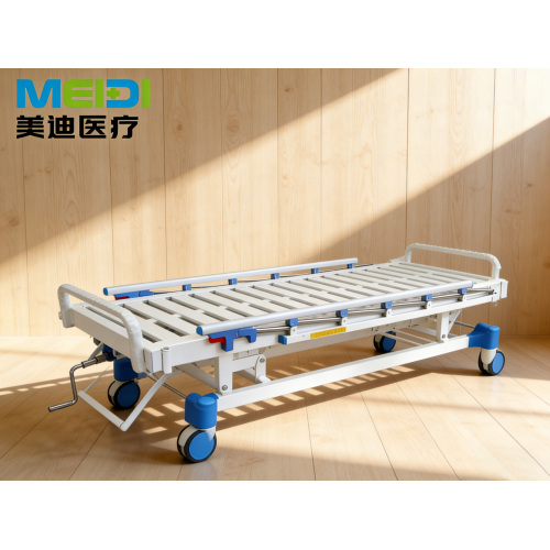 Adjustable Hospital Bed with Slatted Bed Surface