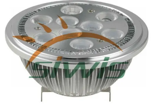 G53 Gu10 Ar111 Led Lamp Energy Saving 9 W , 12 Volt 60 Degree 900lm