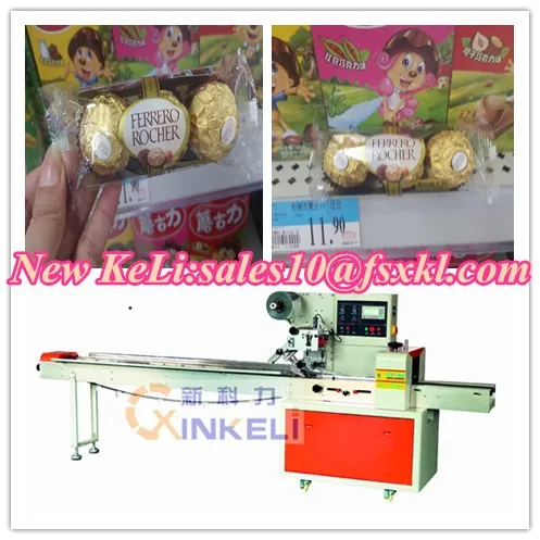 Sanwish chocolate flow packaging machine