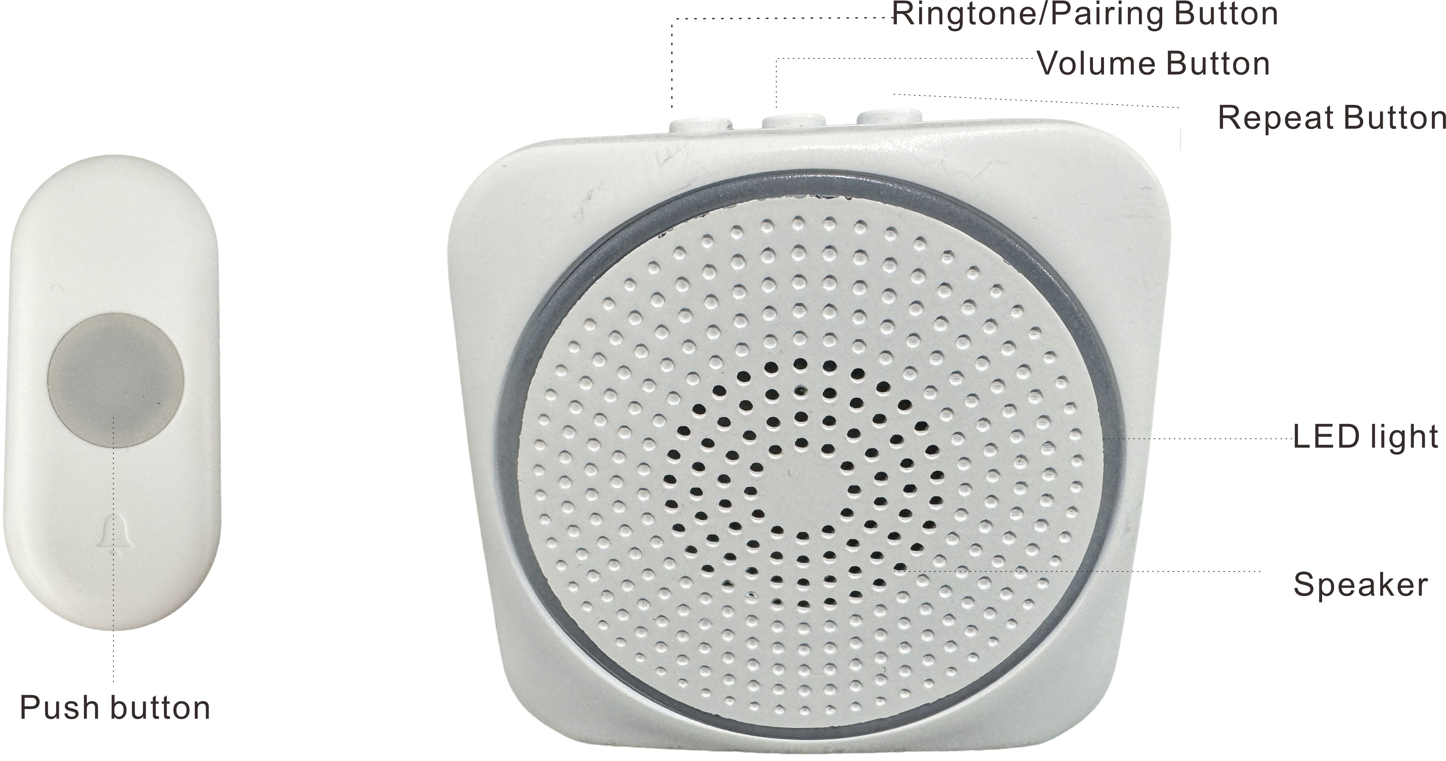 HC-616B,mini size wireless doorbell