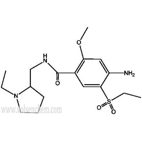 Cas 71675-85-9, Pó cristalino branco de alta pureza Amisulprida