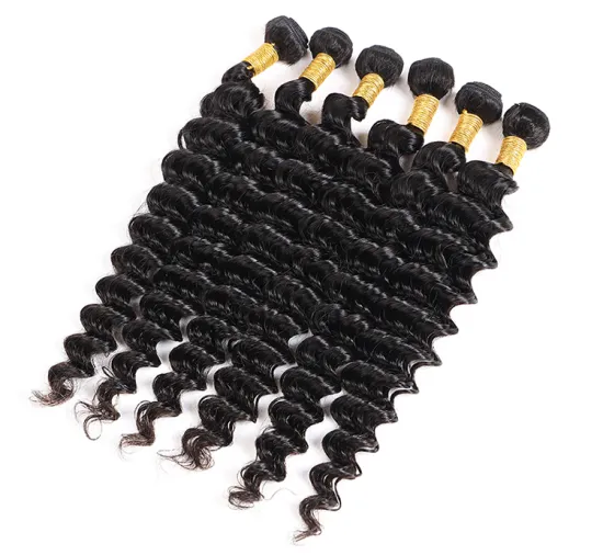 Woman`s Romance free sample hair bundles wholesale alibaba virgin human deep wave cuticle aligned hair 40 inch human hair