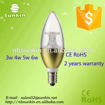 Trade Assurance new type e14 led candle bulb 3w 5w with CE RoHS certificate