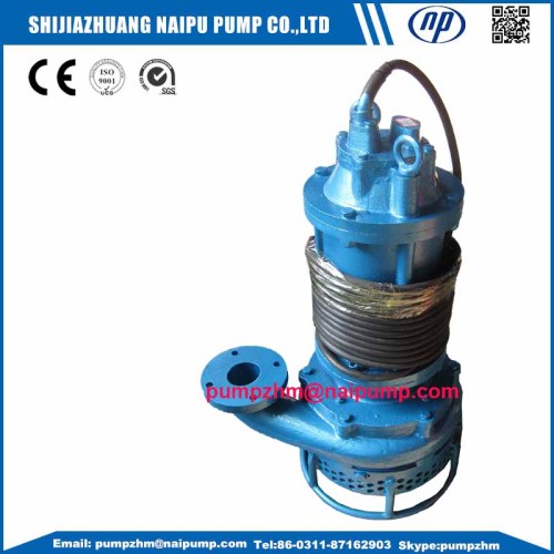 Submersible dredge pump for solid