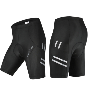 WOSAWE 5D Padded Cycling Shorts - Shockproof MTB & Road Bike Tights, Anti-Slip, Black, Sizes M-3XL