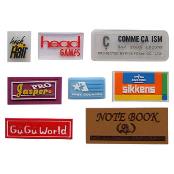 Soft PVC / Reflective / PU / Silicone / Leather Garment Labels