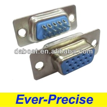 D type 15 pin 3 rows male d-sub connector