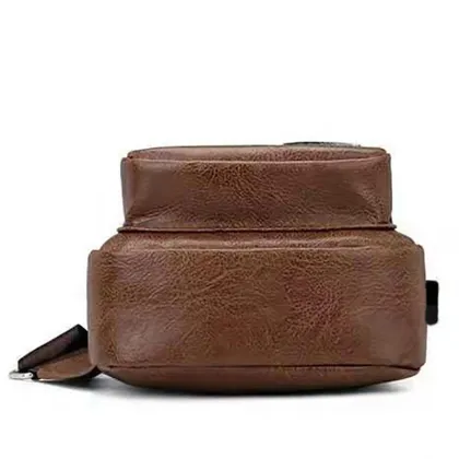 Custom OMOI PU Chest Cross Body Casual Fashion Traveling Bag