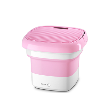 Compact Ultrasonic Baby Laundry Washing Machine with Foldable Single Tub Bucket