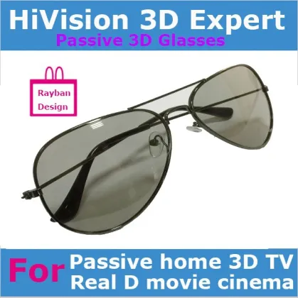 Metal frame Passive Real D or MasterImage 3D glasses