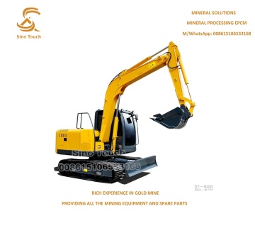 Excavator mining in Zimbabwe and Ghana